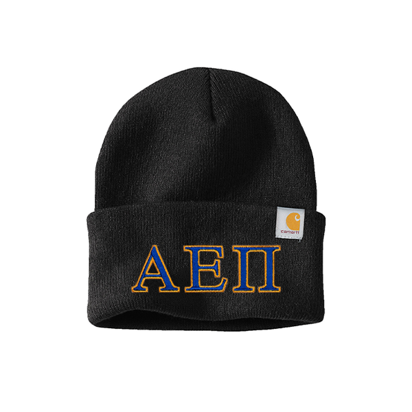 Alpha Epsilon Pi Fraternity embroidered Greek letters Carhartt Watch Cap