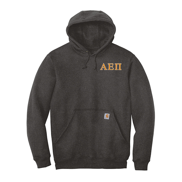 Alpha Epsilon Pi Fraternity Carhartt Embroidered Greek Letter Midweight Hooded Sweatshirt