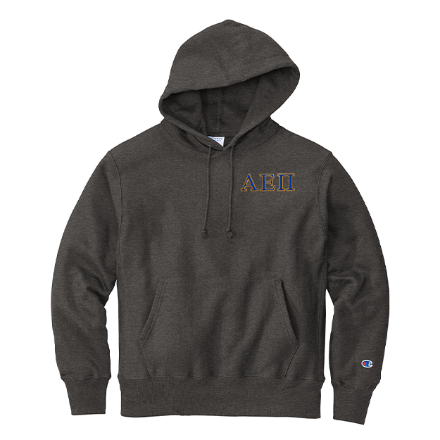 Alpha Epsilon Pi Fraternity Champion Reverse Weave Embroidered Greek Letter Hoodie
