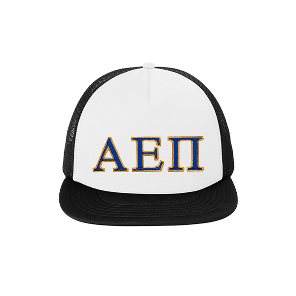 Alpha Epsilon Pi Foam Trucker Hat Embroidered Greek Letters