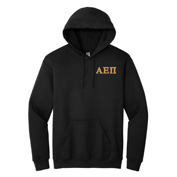Alpha Epsilon Pi Fraternity Embroidered Greek Letters Gildan Hoodie