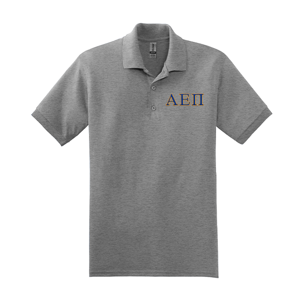 Alpha Epsilon Pi Fraternity Embroidered Greek Letter Gildan Polo
