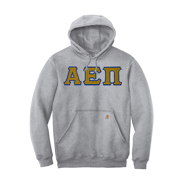 Alpha Epsilon Pi Fraternity Carhartt Greek Letter Midweight Hooded Swe ...