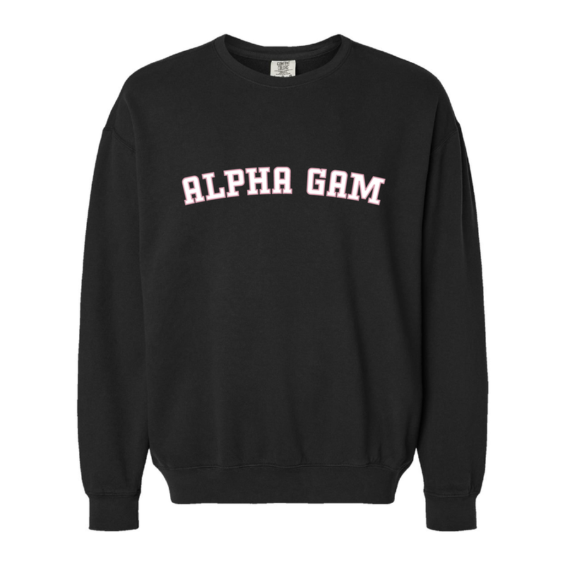 Alpha Gamma Delta Sorority Varsity Basics Crewneck Sweatshirt