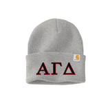 Alpha Gamma Delta Sorority Embroidered Greek letters Carhartt Watch Cap