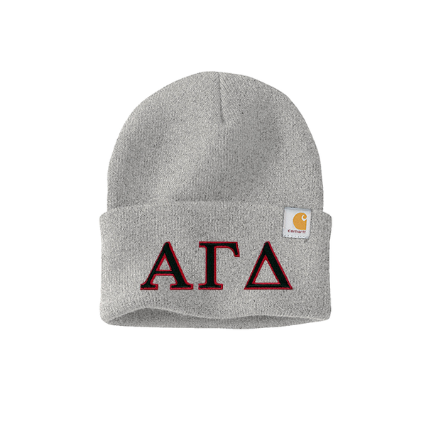 Alpha Gamma Delta Sorority Embroidered Greek letters Carhartt Watch Cap