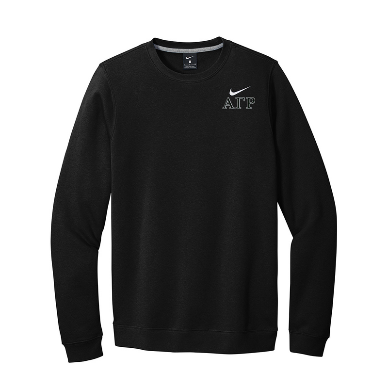 Alpha Gamma Rho Fraternity Nike Embroidered Greek Letter Crewneck Sweatshirt