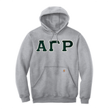 Alpha Gamma Rho Fraternity Carhartt Greek Letter Midweight Hooded Sweatshirt