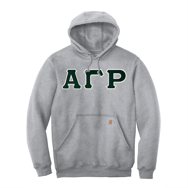 Alpha Gamma Rho Fraternity Carhartt Greek Letter Midweight Hooded Sweatshirt