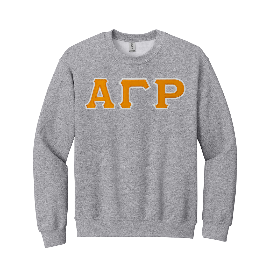 Alpha Gamma Rhp Letters Alpha Gamma Rho Greek Letter Crewneck Sweatshirt – Greek Clothing ...