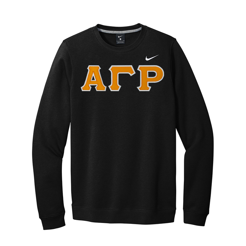 Alpha Gamma Rho Fraternity Nike Greek Letter Crewneck Sweatshirt
