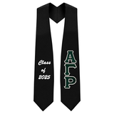 Custom Alpha Gamma Rho Fraternity Tackle Twill Greek Letter Graduation Stole
