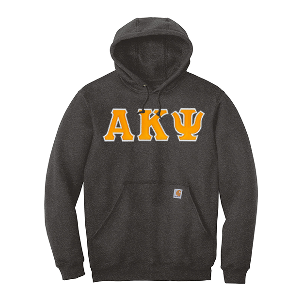 Alpha Kappa Psi Fraternity Carhartt Greek Letter Midweight Hooded Sweatshirt