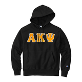 Alpha Kappa Psi Fraternity Champion Reverse Weave Greek Letter Hooded Sweatshirt