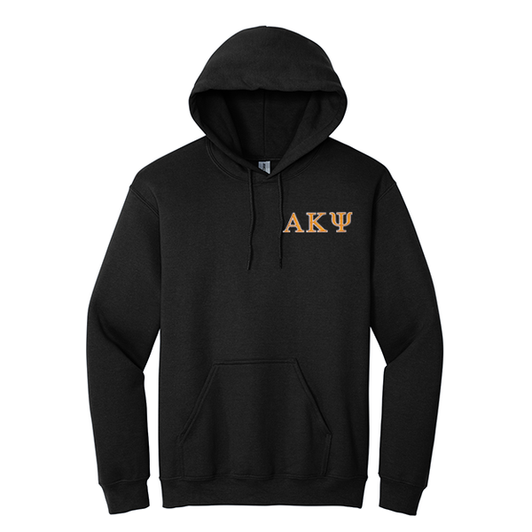 Alpha Kappa Psi Fraternity Embroidered Greek Letters Gildan Hoodie