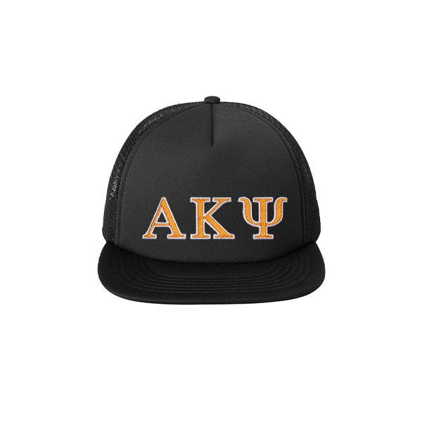 Alpha Kappa Psi Fraternity Foam Trucker Hat Embroidered Greek Letters