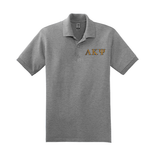 Alpha Kappa Psi Fraternity Embroidered Greek Letter Gildan Polo