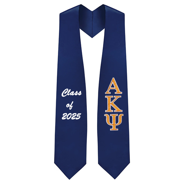 Custom Alpha Kappa Psi Fraternity Embroidered Graduation Stole
