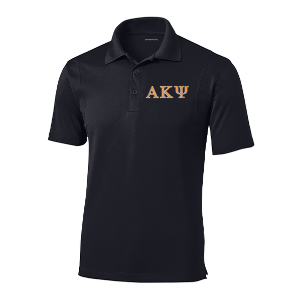 Alpha Kappa Psi Fraternity Embroidered Greek Letter Sport-Tek Micropique Polo