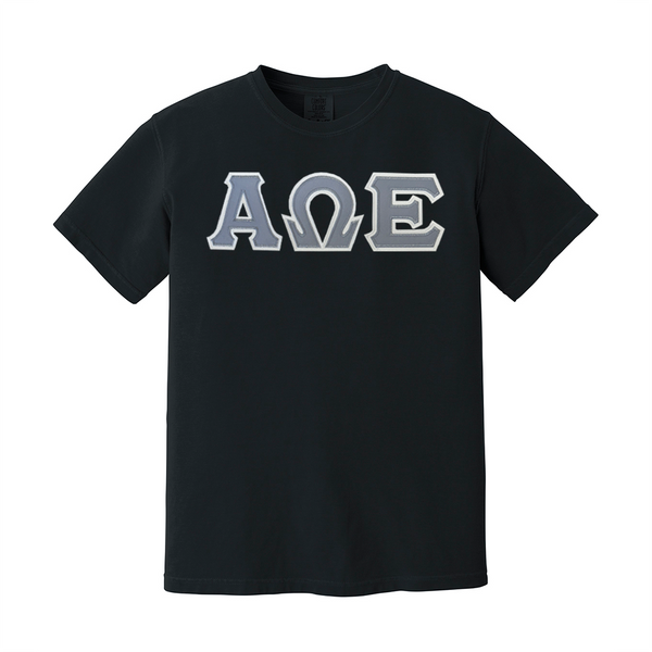 Alpha Omega Epsilon Sorority Greek Letter Comfort Colors T-shirt