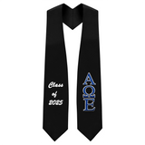 Alpha Omega Epsilon Sorority Embroidered Graduation Stole