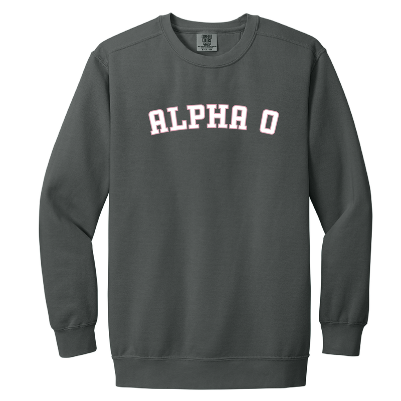 Alpha Omicron Pi Sorority Varsity Basics Crewneck Sweatshirt