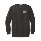 Alpha Omicron Pi Sorority Comfort Colors Embroidered Greek Letter Crewneck Sweatshirt