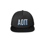 Alpha Omicron Pi Sorority Foam Trucker Hat Embroidered Greek Letters