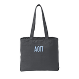 Alpha Omicron Pi Sorority Beach Wash Tote Bag Embroidered Greek Letters
