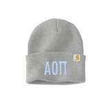 Alpha Omicron Pi Sorority Embroidered Greek letters Carhartt Watch Cap