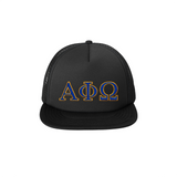 Alpha Phi Omega Fraternity Foam Trucker Hat Embroidered Greek Letters&nbsp;