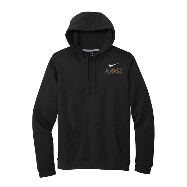 Alpha Phi Omega Fraternity Nike Hoodie Embroidered Greek Letters