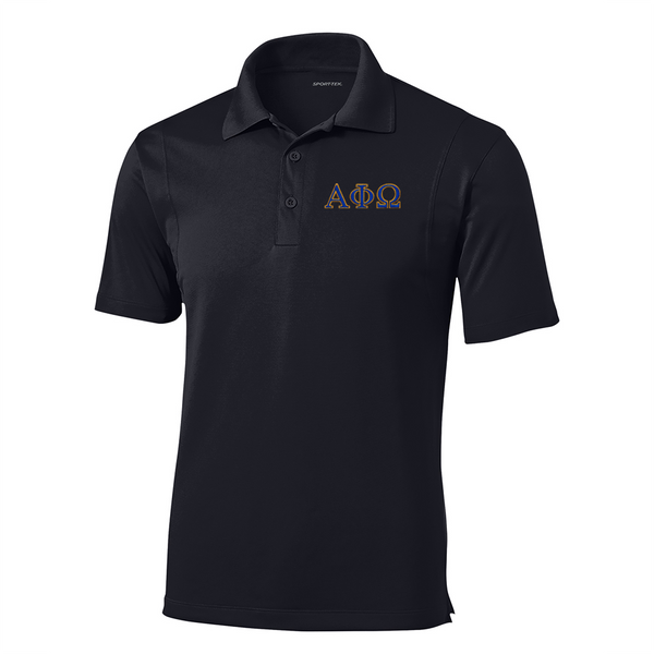 Alpha Phi Omega Fraternity Embroidered Greek Letter Sport-Tek Micropique Polo