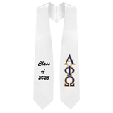 Custom Alpha Phi Omega Fraternity Embroidered Graduation Stole