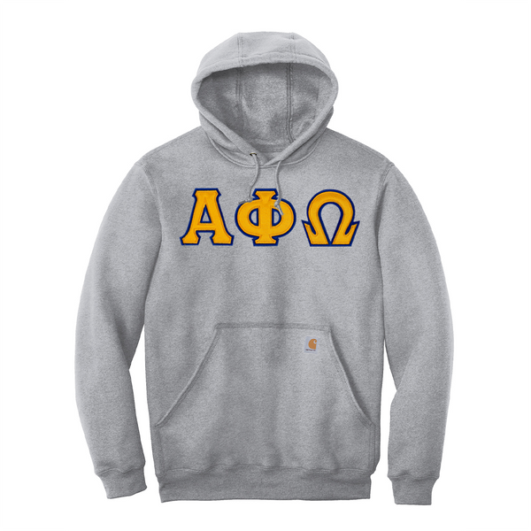Alpha Phi Omega Fraternity Carhartt Greek Letter Midweight Hooded Sweatshirt