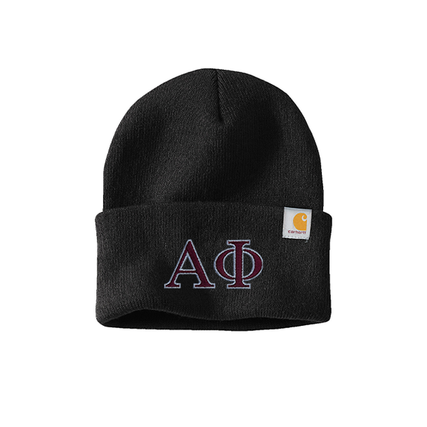 Alpha Phi Sorority Embroidered Greek letters Carhartt Watch Cap