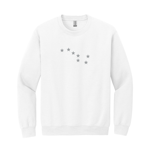 &nbsp;Wear your Alpha Phi Constellation with sincerity and classic warmth in this Gildan crewneck sweatshirt. It features your cherished ΑΦ Constellation prominently embroidered across the chest 