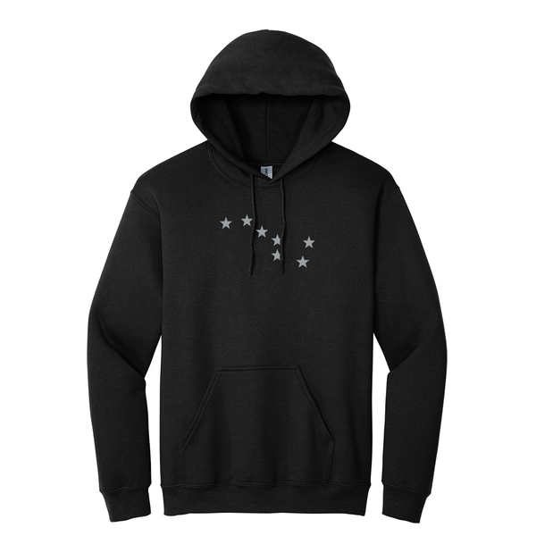 Wear your Alpha Phi Constellation with sincerity in this Gildan hoodie. It features your cherished ΑΦ Constellation embroidered across the chest