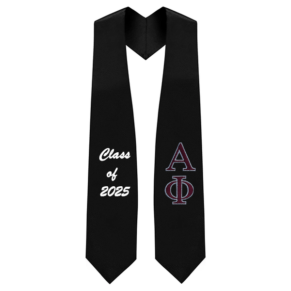 Alpha Phi Sorority Embroidered Graduation Stole