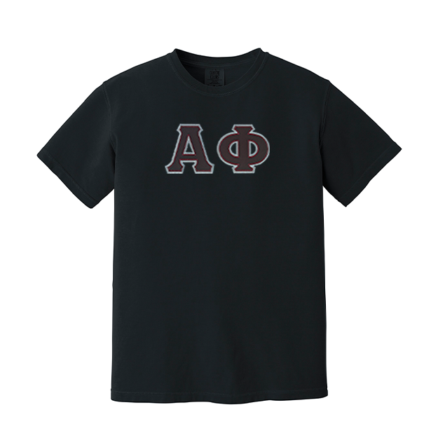 Alpha Phi Sorority Greek Letter Comfort Colors T-shirt
