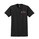 Alpha Sigma Alpha Sorority Embroidered Greek Letter Gildan T-shirt