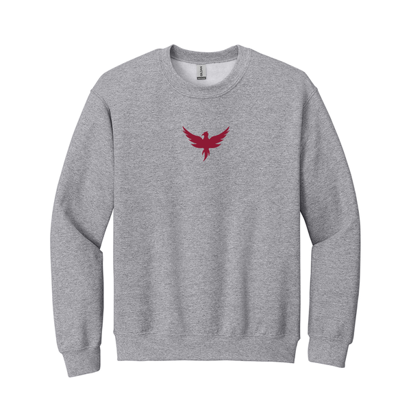 Display your Alpha Sigma Alpha sisterhood with joy and classic style in this Gildan crewneck sweatshirt. It features your cherished ΑΣΑ Phoenix expertly embroidered on the center chest in crimson red