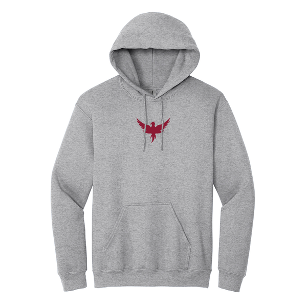 Display your Alpha Sigma Alpha sisterhood with joy and classic style in this Gildan hoodie. It features your cherished ΑΣΑ Phoenix embroidered on the center chest in crimson red