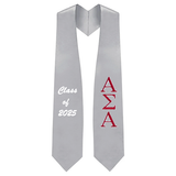 Alpha Sigma Alpha Sorority Graduation Stole Custom Embroidered Stole