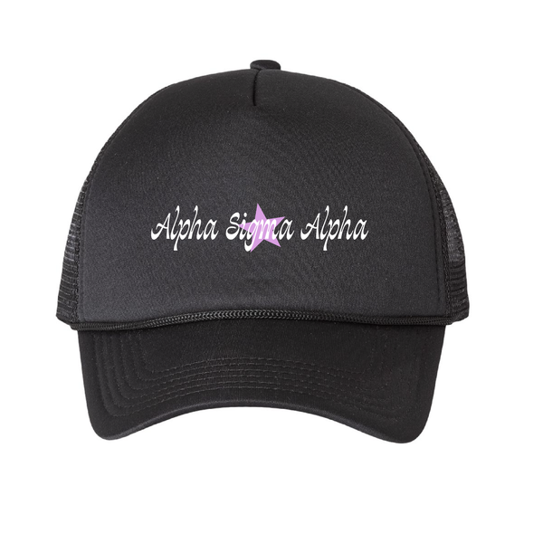 Alpha Sigma Alpha Sorority Star Foam Trucker Hat