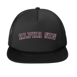 Alpha Sigma Alpha Sorority Varsity Basics Foam Trucker Hat