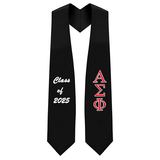 Custom Alpha Sigma Phi Fraternity Embroidered Graduation Stole
