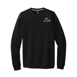 Alpha Sigma Phi Fraternity Nike Embroidered Greek Letter Crewneck Sweatshirt