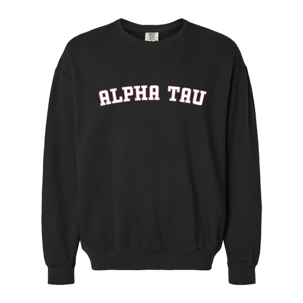 Alpha Sigma Tau Sorority Varsity Basics Crewneck Sweatshirt