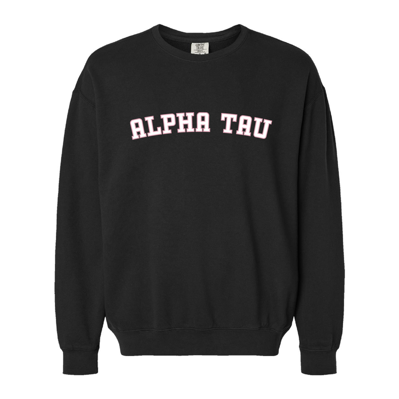 Alpha Sigma Tau Sorority Varsity Basics Crewneck Sweatshirt